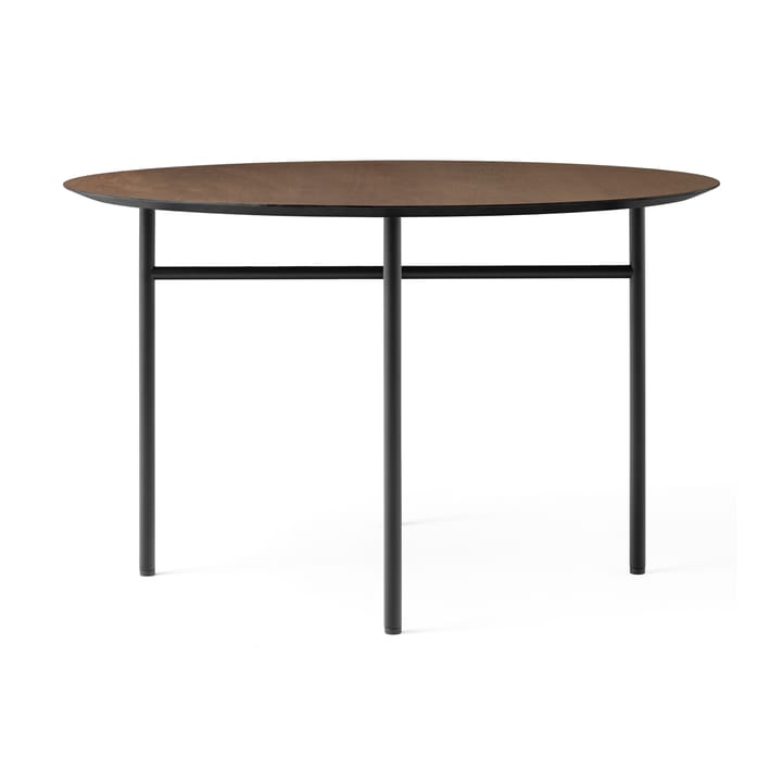 Snaregade bord rundt - Svart-mørkbeiset eik, Ø120 cm - Audo Copenhagen