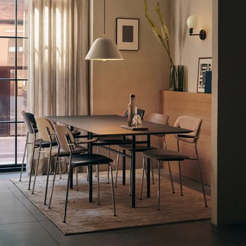 Snaregade Rectangular spisebord rektangulært - charcoal linoleum, sort stålstativ - Audo Copenhagen