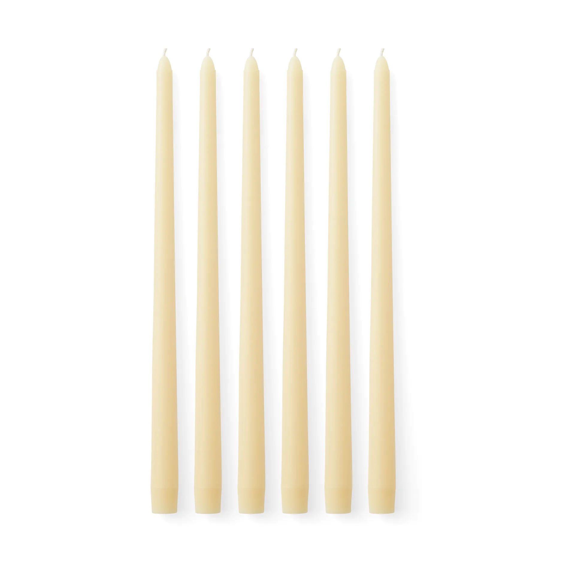 Spire lys 38 cm 6-pakning, Ivory Audo Copenhagen