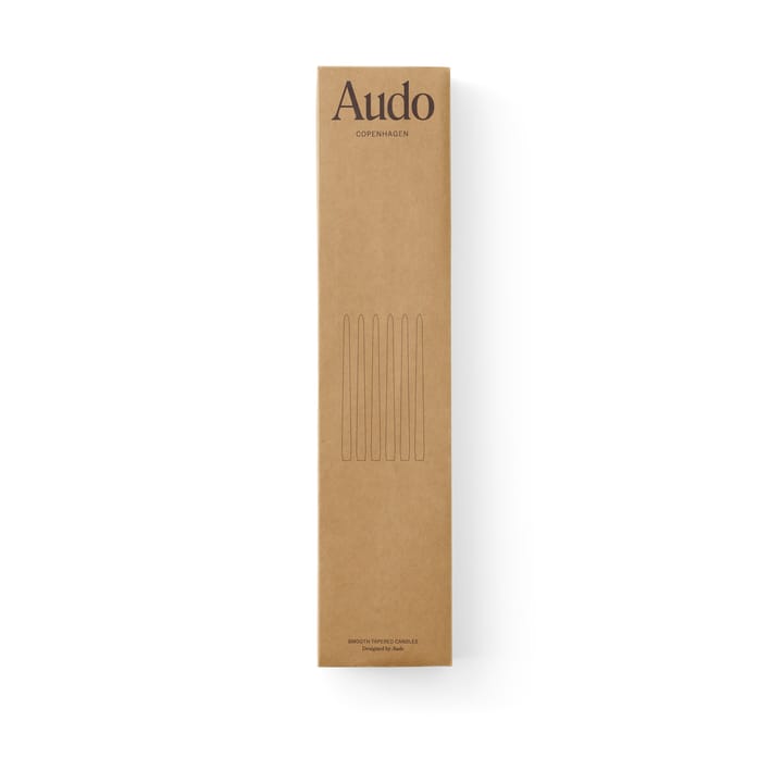 Spire lys 38 cm 6-pakning, Ivory Audo Copenhagen