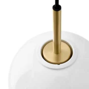 TR taklampe messing - Blankt opalglass - Audo Copenhagen