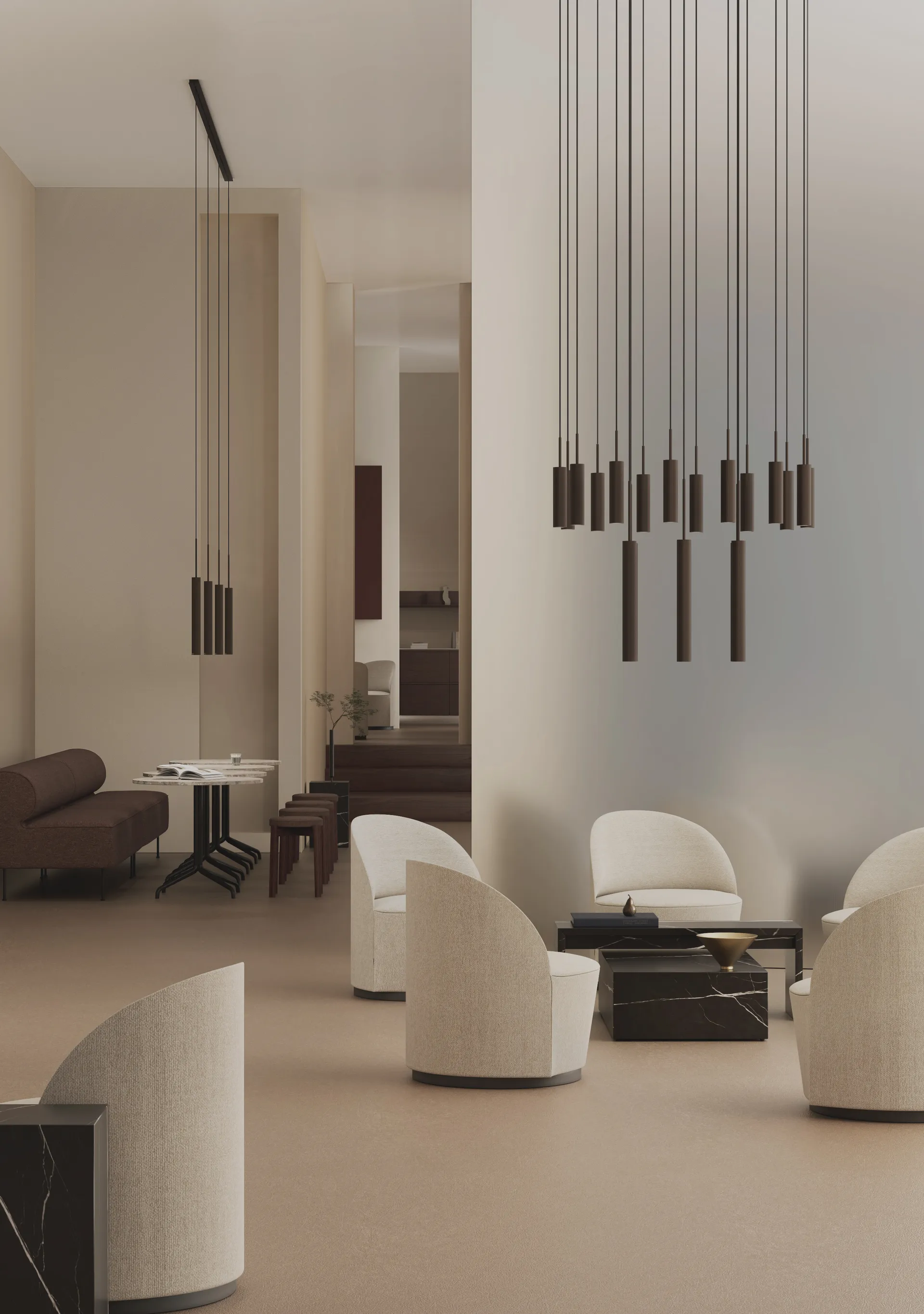 Tubulaire takkrone 20, Anodized bronzed Audo Copenhagen