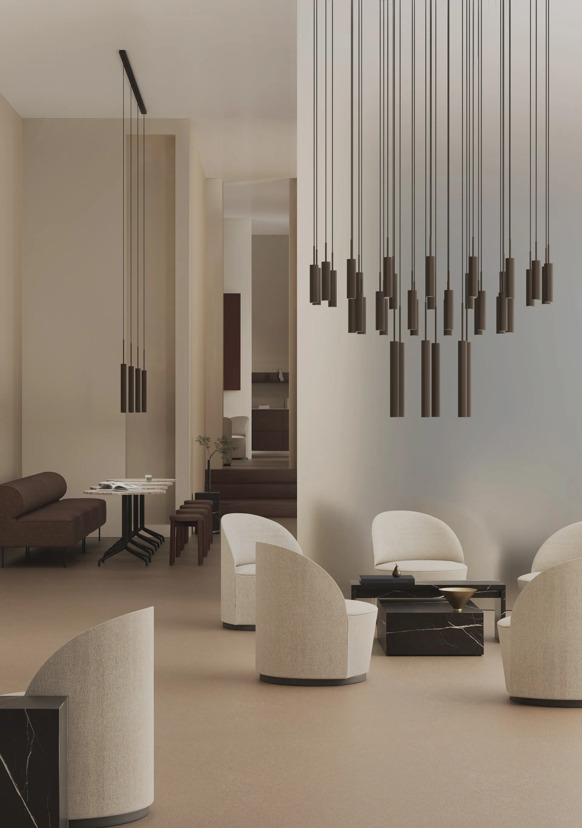 Tubulaire takkrone 38, Anodized bronzed Audo Copenhagen