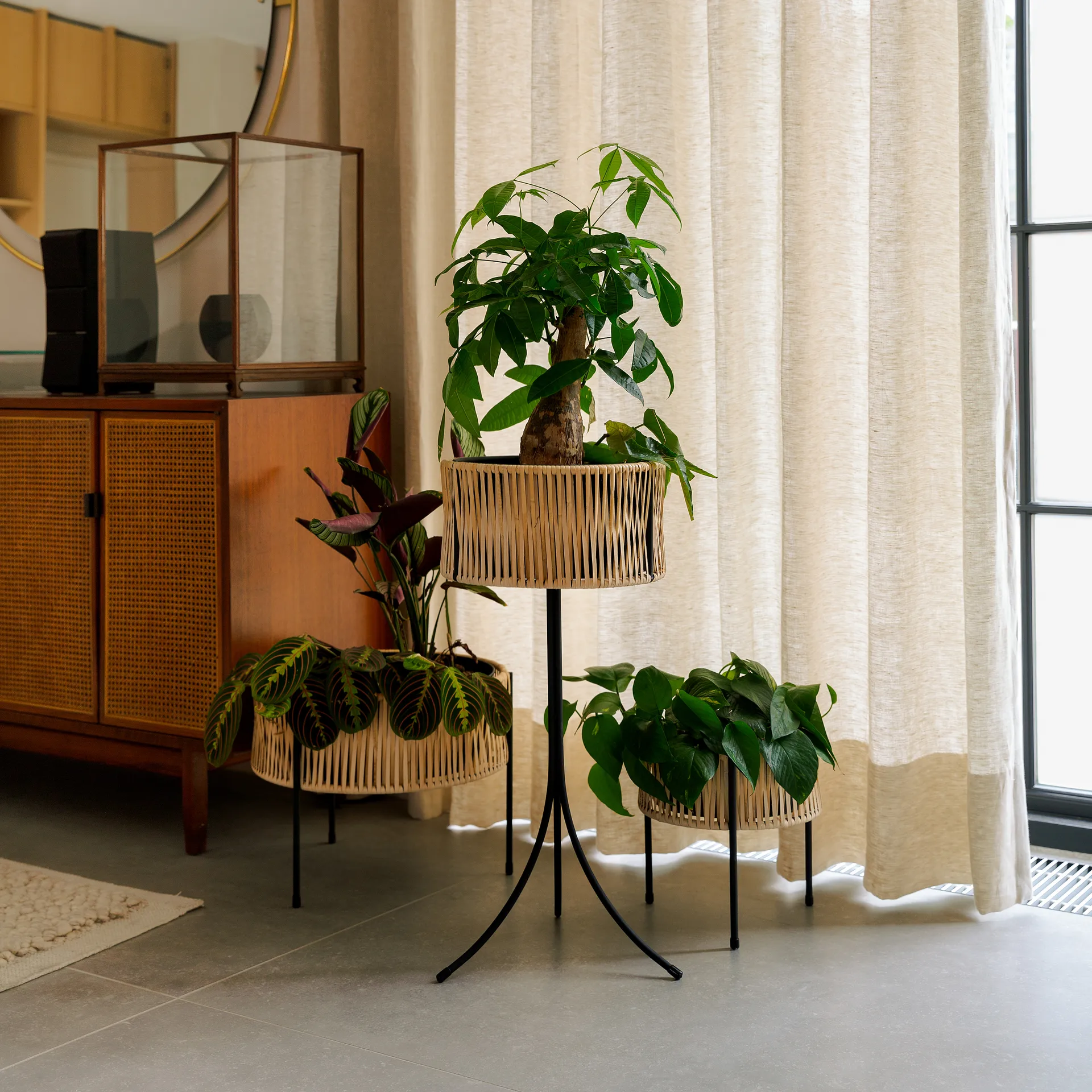 Umanoff planter blomsterboks rotting-stål, h69 cm Ø36,5 cm Audo Copenhagen