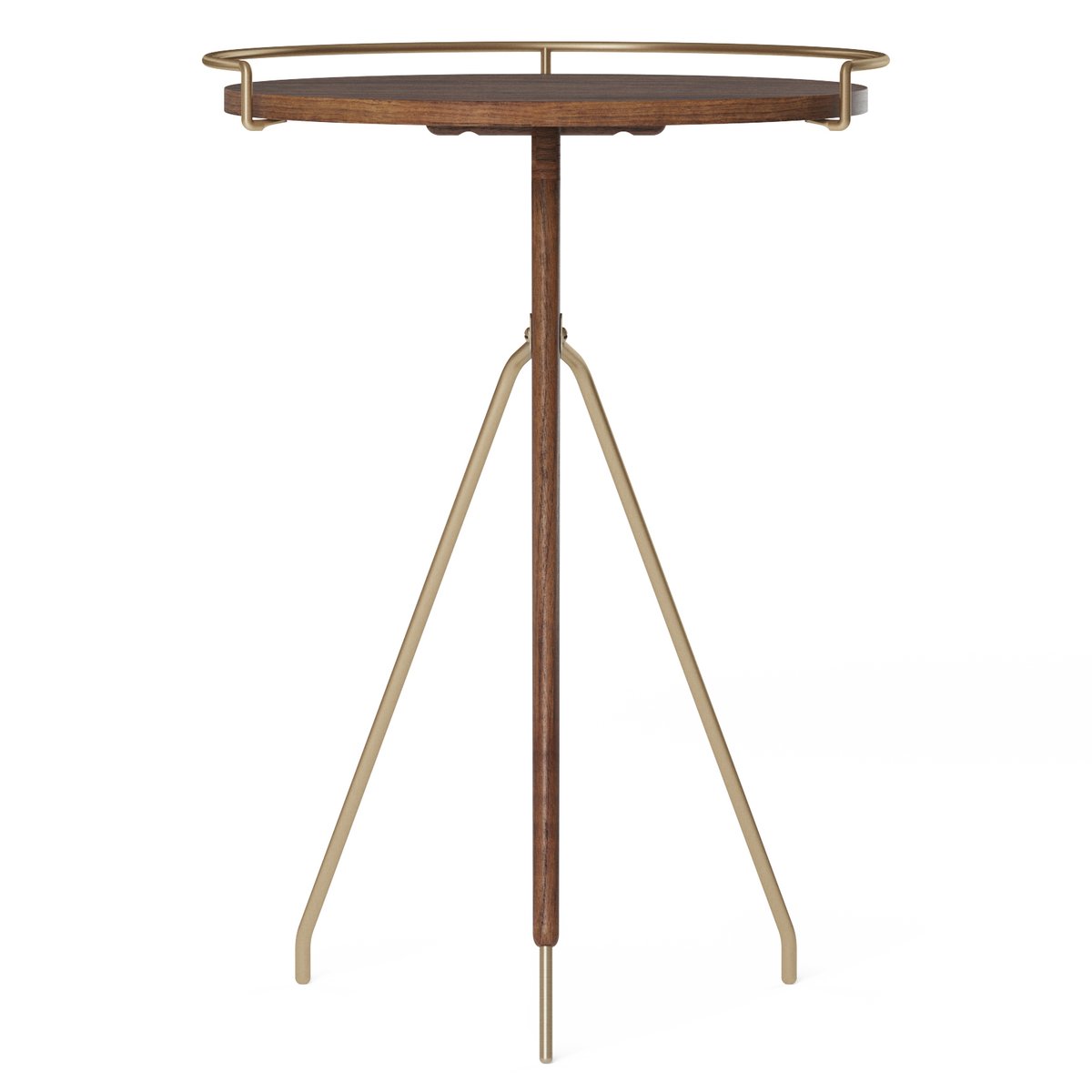 Bilde av Audo Copenhagen Umanoff sidebord valnøtt-polert messing 60 cm