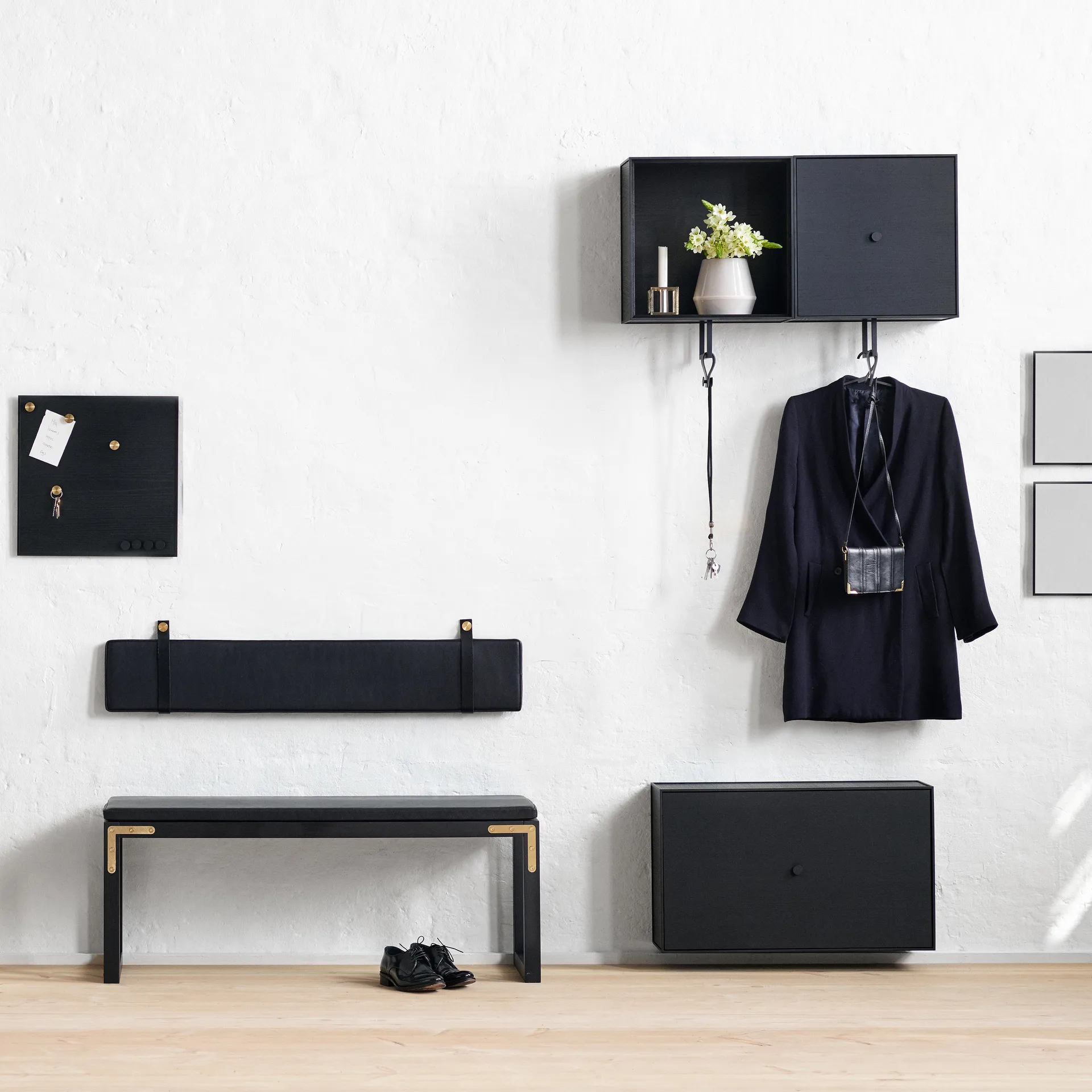 View speil 30x30 cm, svart Audo Copenhagen