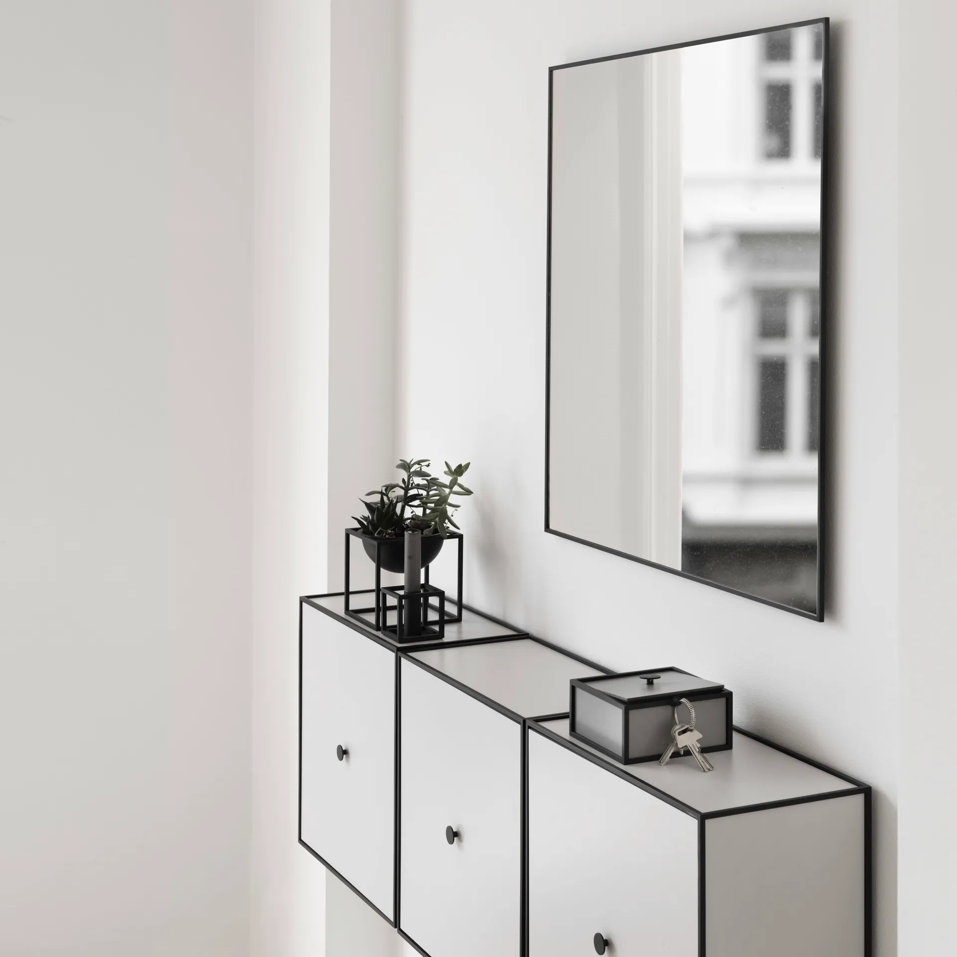 View speil 70x70 cm, svart Audo Copenhagen