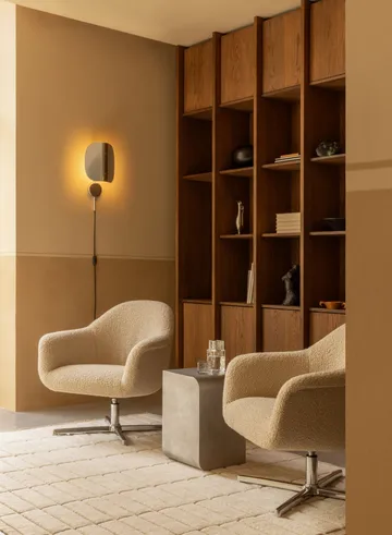 Wing vegglampe - Polert aluminium, 47 cm - Audo Copenhagen