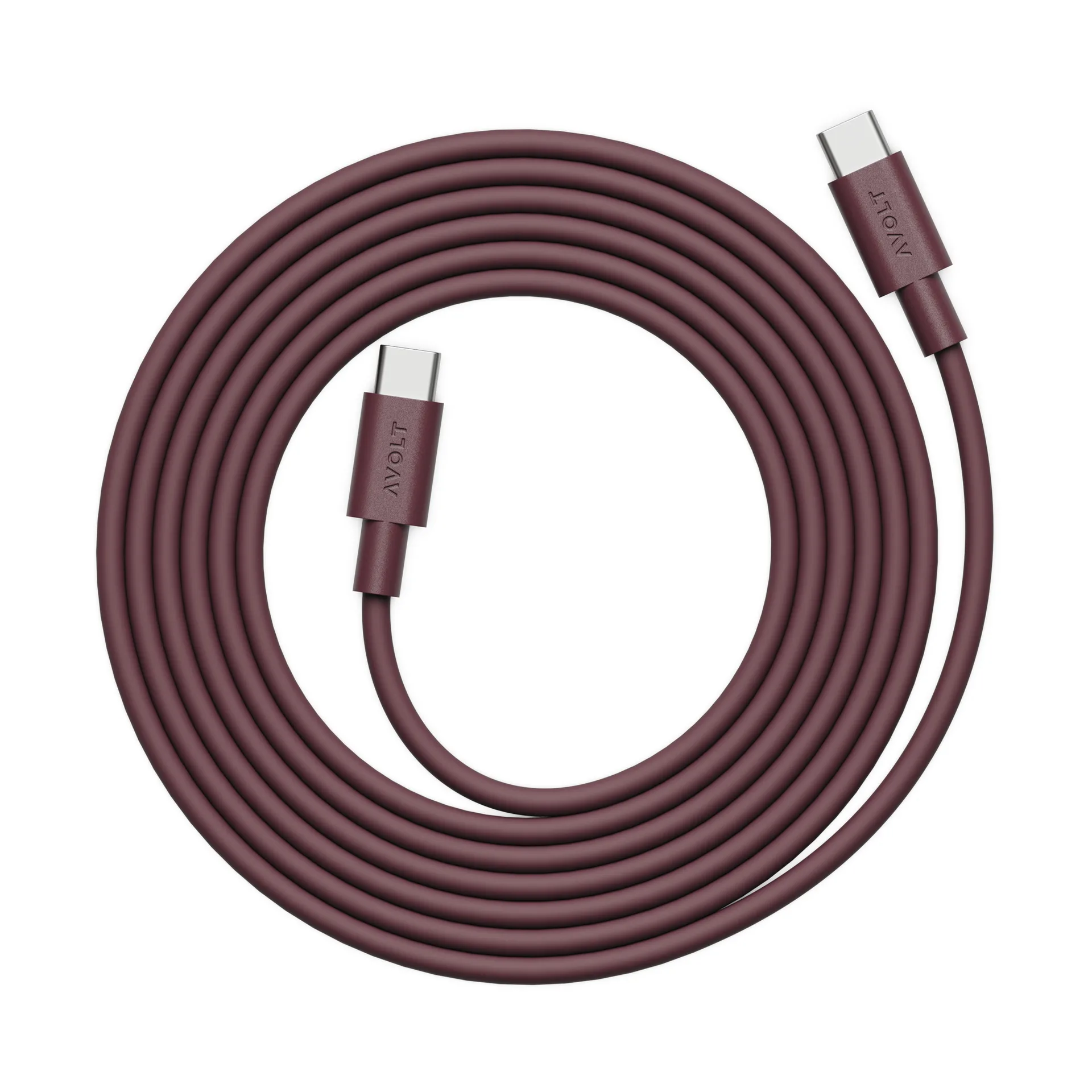 AVOLT x Bauhaus-Archiv Kabel 1 USB C til USB C, Mulberry Red Avolt