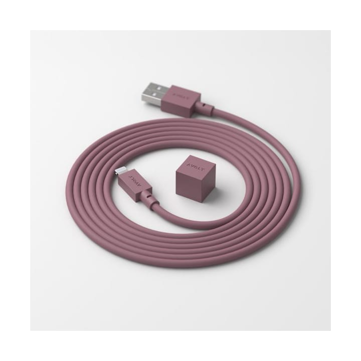 Cable 1 USB-A til Lightning-kabel 1,7 m, Rusty red Avolt