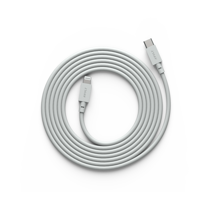 Cable 1 USB C til Lightning ladekabel 2m - Gotland Gray - Avolt