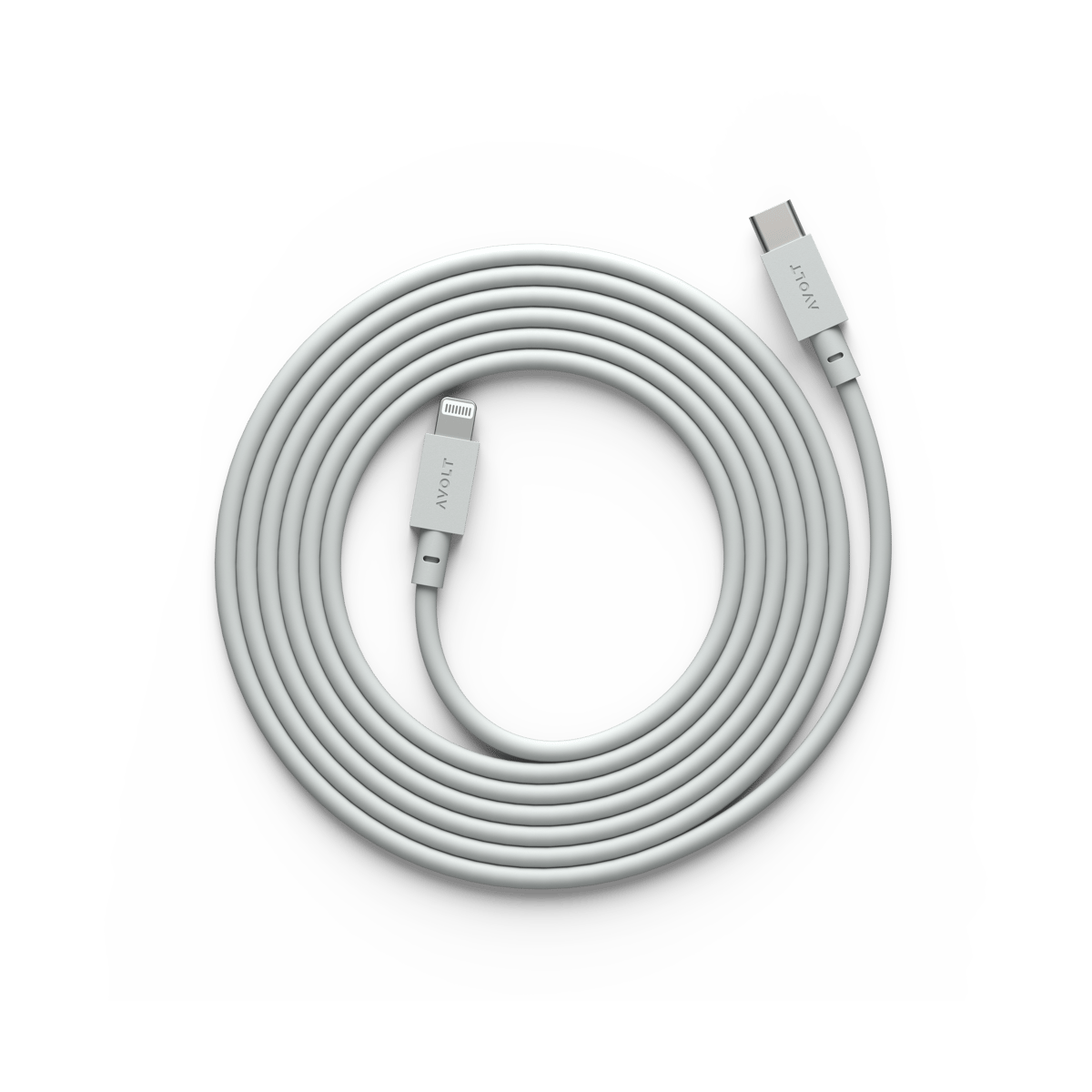 Avolt Cable 1 USB C til Lightning ladekabel 2m Gotland Gray