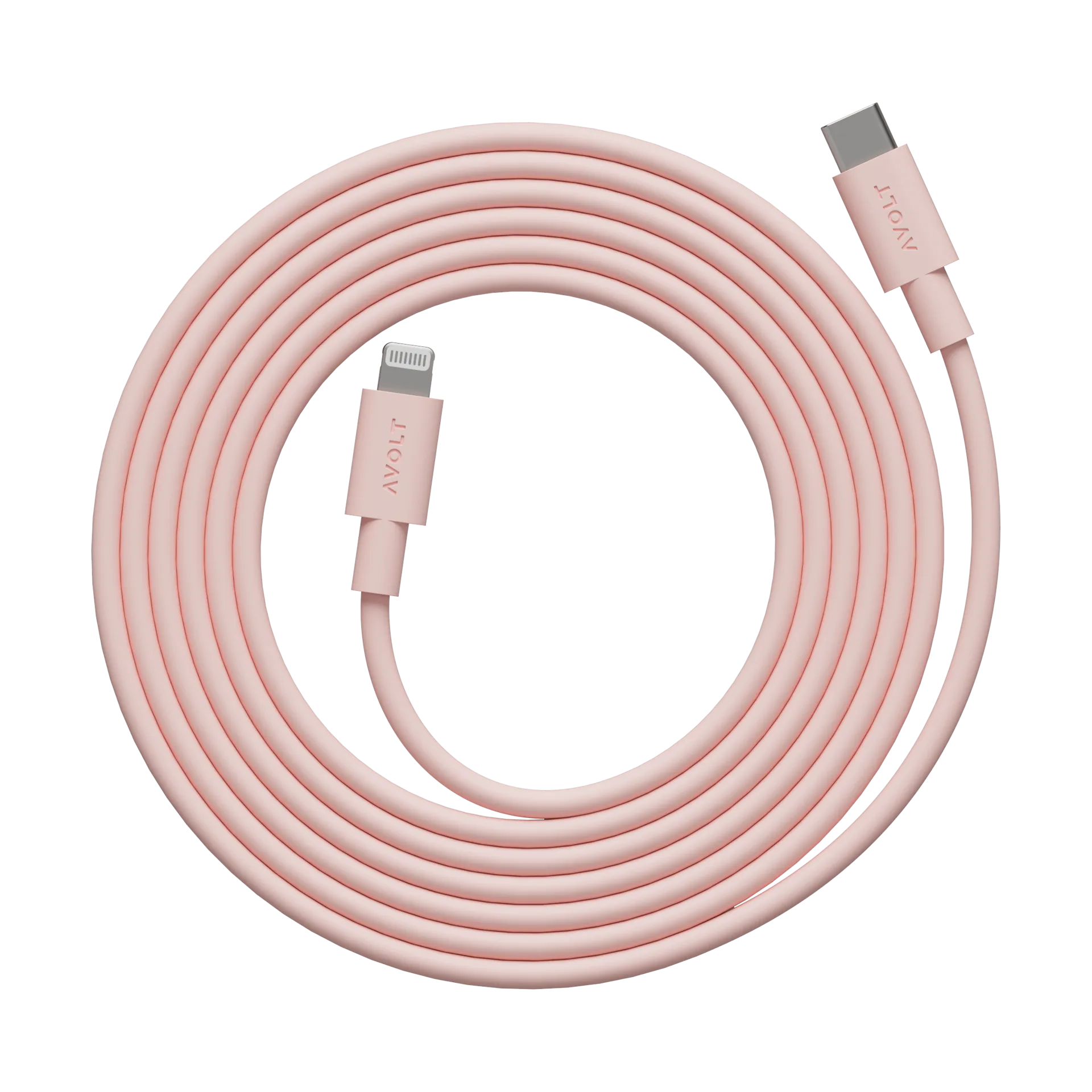 Cable 1 USB C til Lightning ladekabel 2m, New Pink Avolt