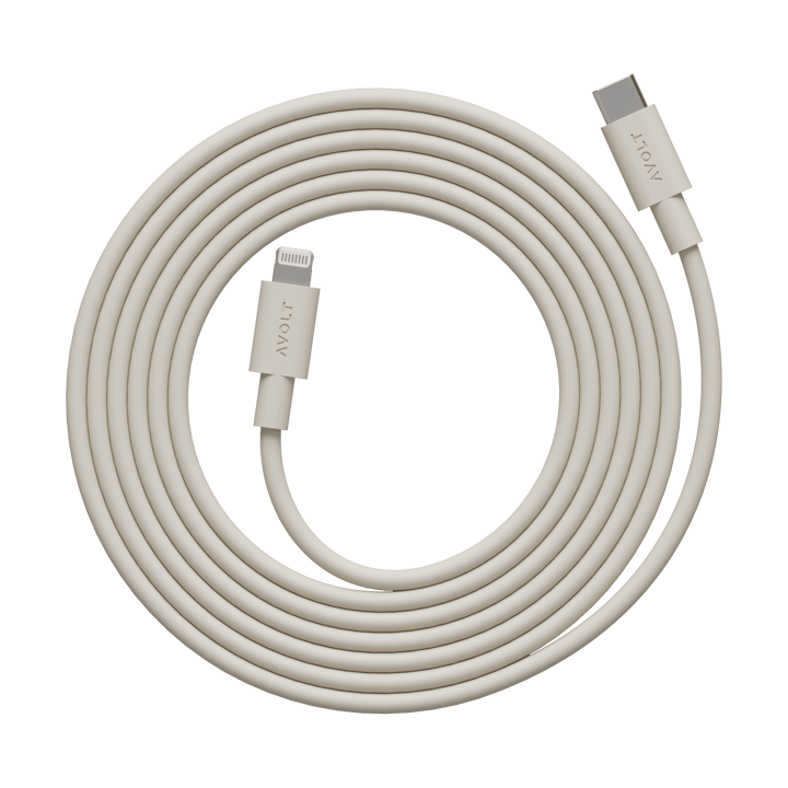 Cable 1 USB C til Lightning ladekabel 2m - Nomad Sand - Avolt