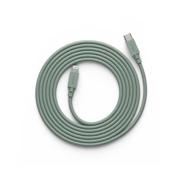 Cable 1 USB C til Lightning ladekabel 2m - Oak Green - Avolt