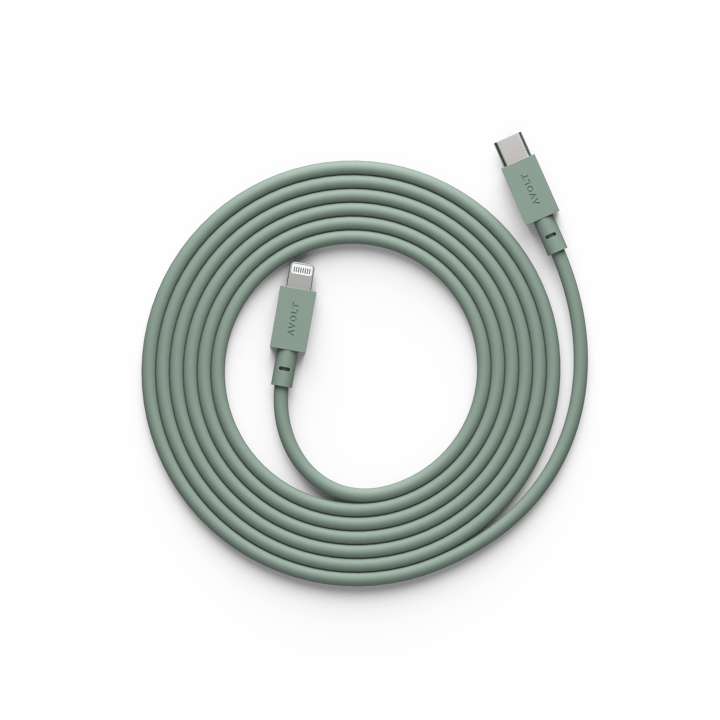 Cable 1 USB C til Lightning ladekabel 2m - Oak Green - Avolt