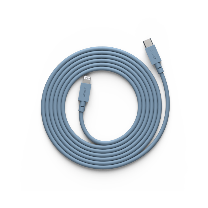Cable 1 USB C til Lightning ladekabel 2m - Shark Blue - Avolt
