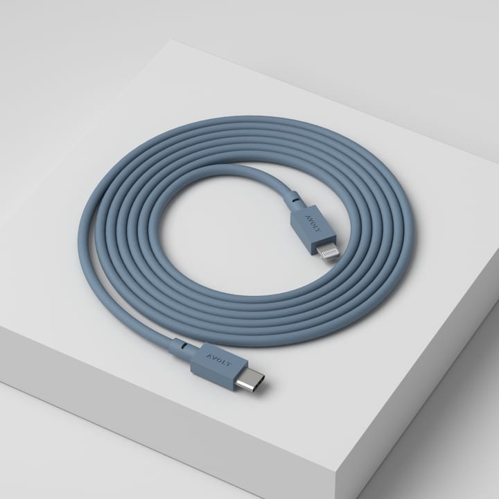 Cable 1 USB C til Lightning ladekabel 2m, Shark Blue Avolt