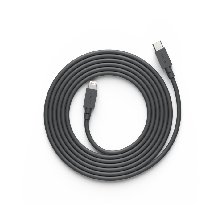 Cable 1 USB C til Lightning ladekabel 2m - Stockholm Black - Avolt