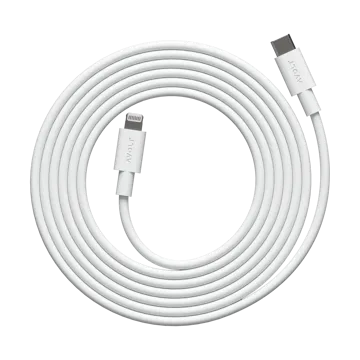 Cable 1 USB C til Lightning ladekabel 2m - White Martinelli Luce Edition - Avolt