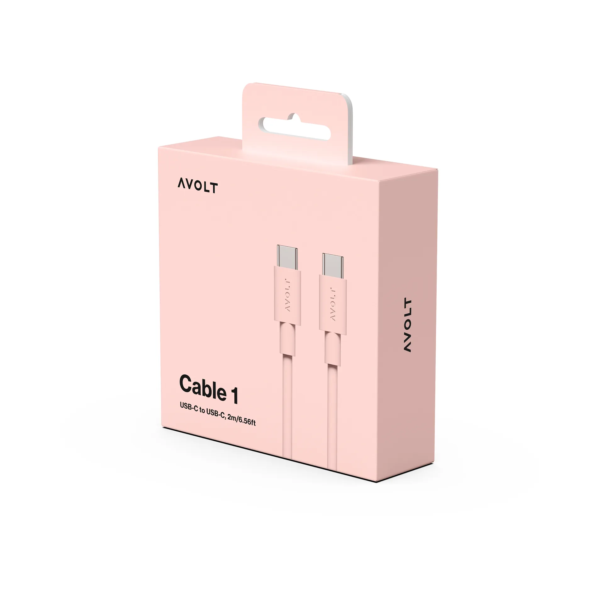 Cable 1 USB-C til USB-C ladekabel 2 m, New Pink Avolt