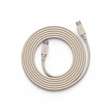 Cable 1 USB-C til USB-C ladekabel 2 m - Nomad sand - Avolt