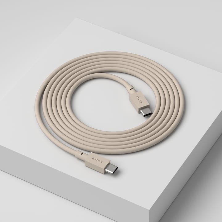 Cable 1 USB-C til USB-C ladekabel 2 m - Nomad sand - Avolt