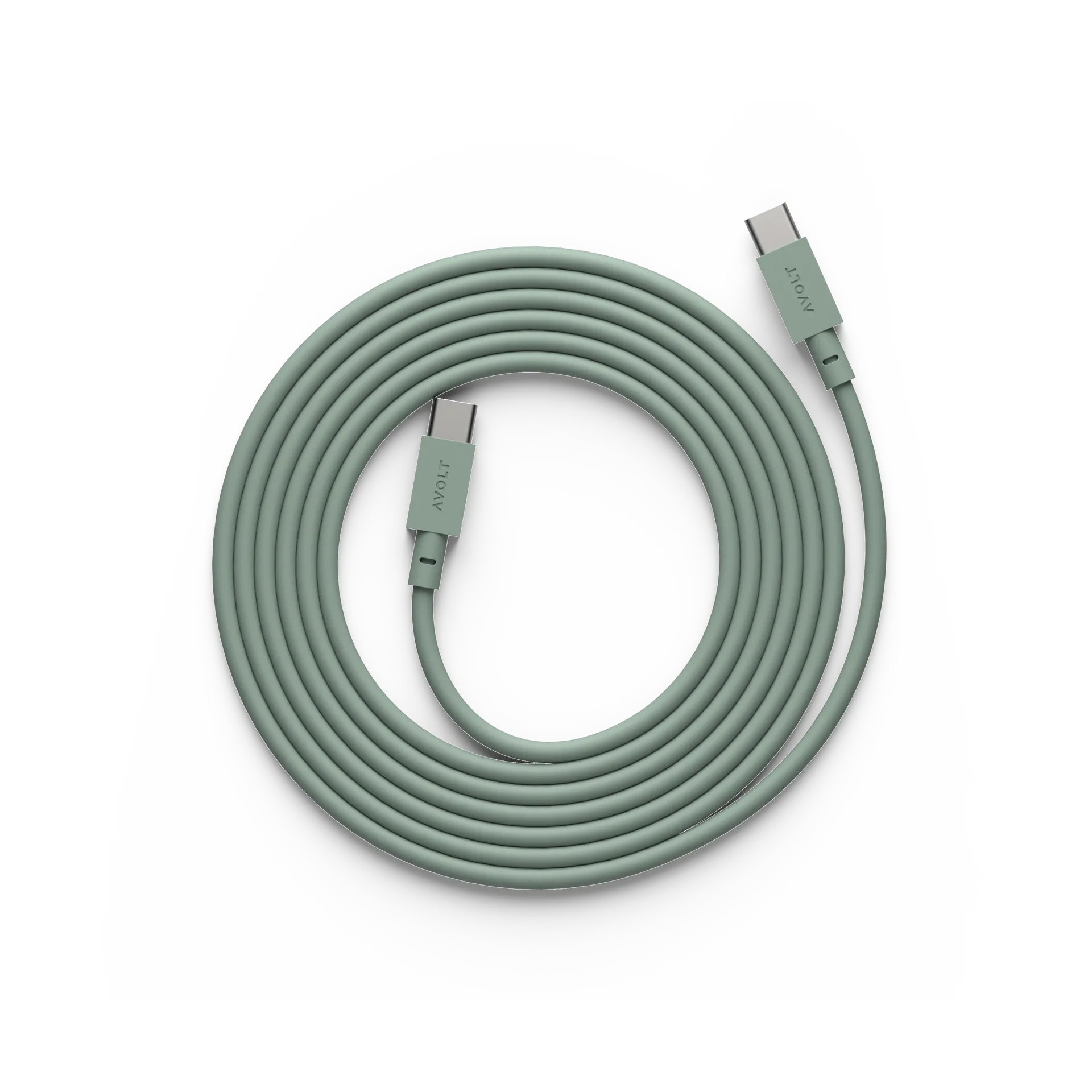 Cable 1 USB-C til USB-C ladekabel 2 m, Oak green Avolt