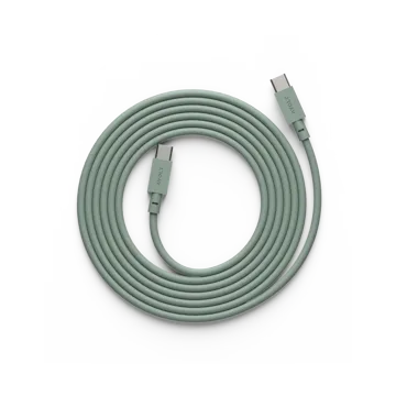 Cable 1 USB-C til USB-C ladekabel 2 m - Oak green - Avolt
