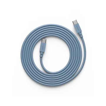 Cable 1 USB-C til USB-C ladekabel 2 m - Shark blue - Avolt
