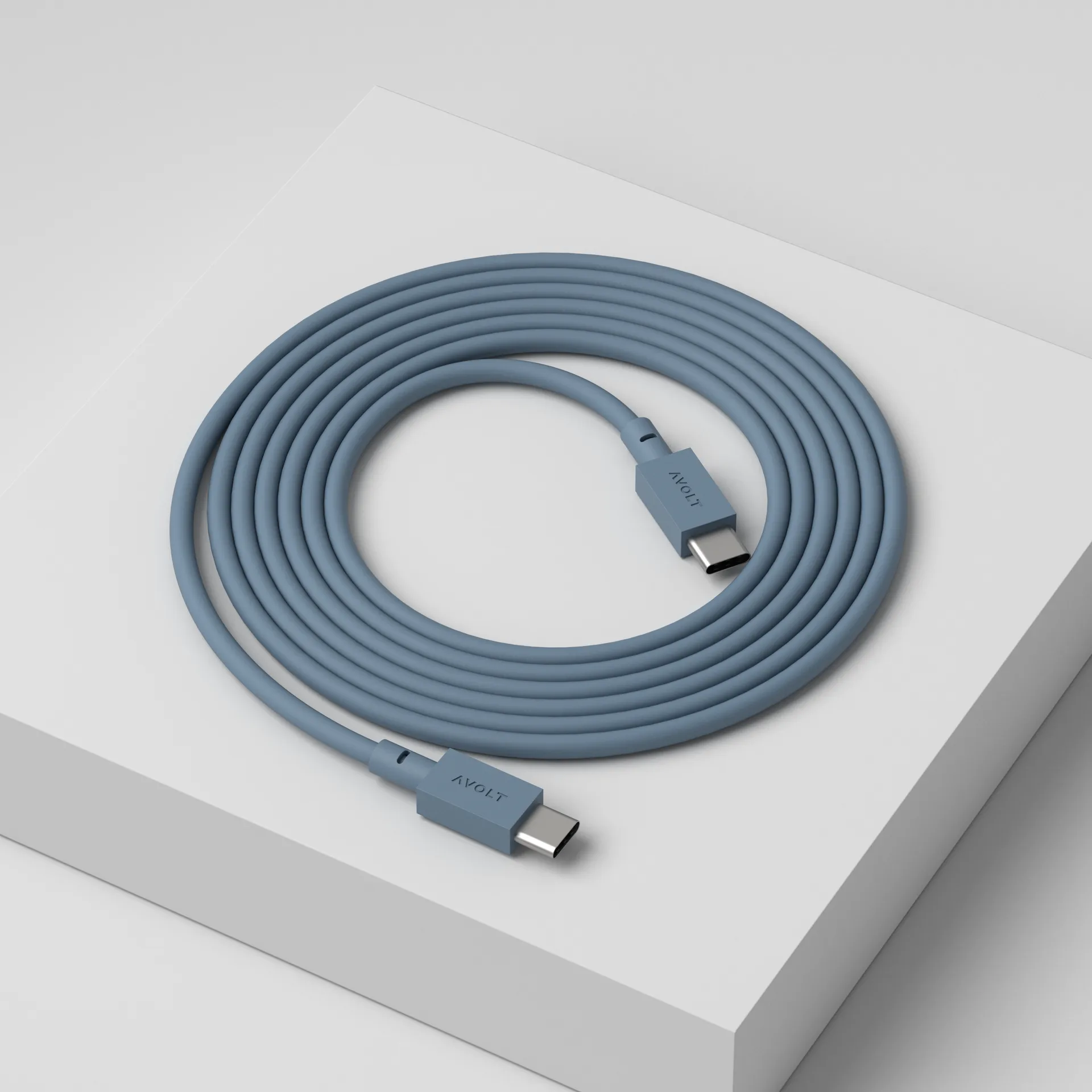 Cable 1 USB-C til USB-C ladekabel 2 m, Shark blue Avolt