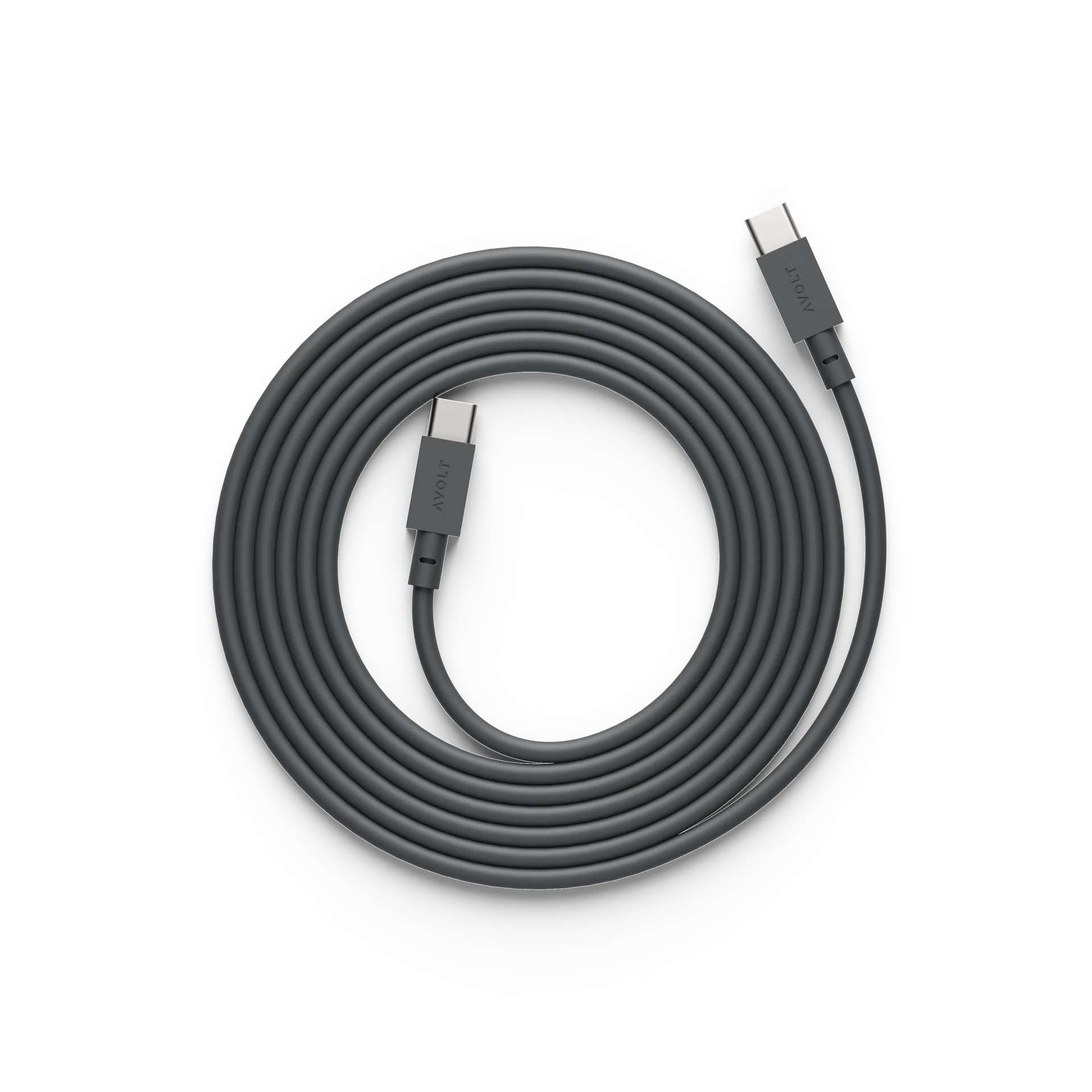 Cable 1 USB-C til USB-C ladekabel 2 m, Stockholm black Avolt