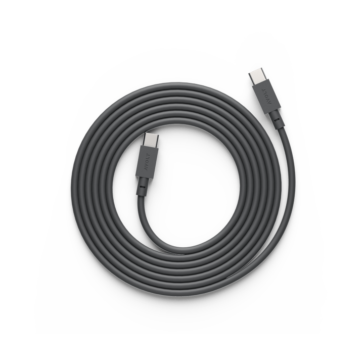 Cable 1 USB-C til USB-C ladekabel 2 m - Stockholm black - Avolt