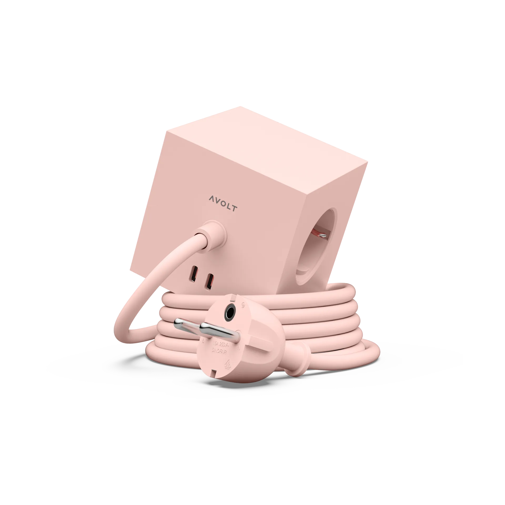 Square 1 grenuttak USB-C 30W 1,8 m, New Pink Avolt