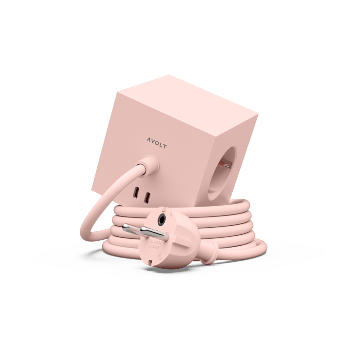 Square 1 grenuttak USB-C 30W 1,8 m - New Pink - Avolt