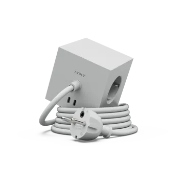 Square 1 grenuttak USB-C 30W 3 m - Gotland Gray - Avolt