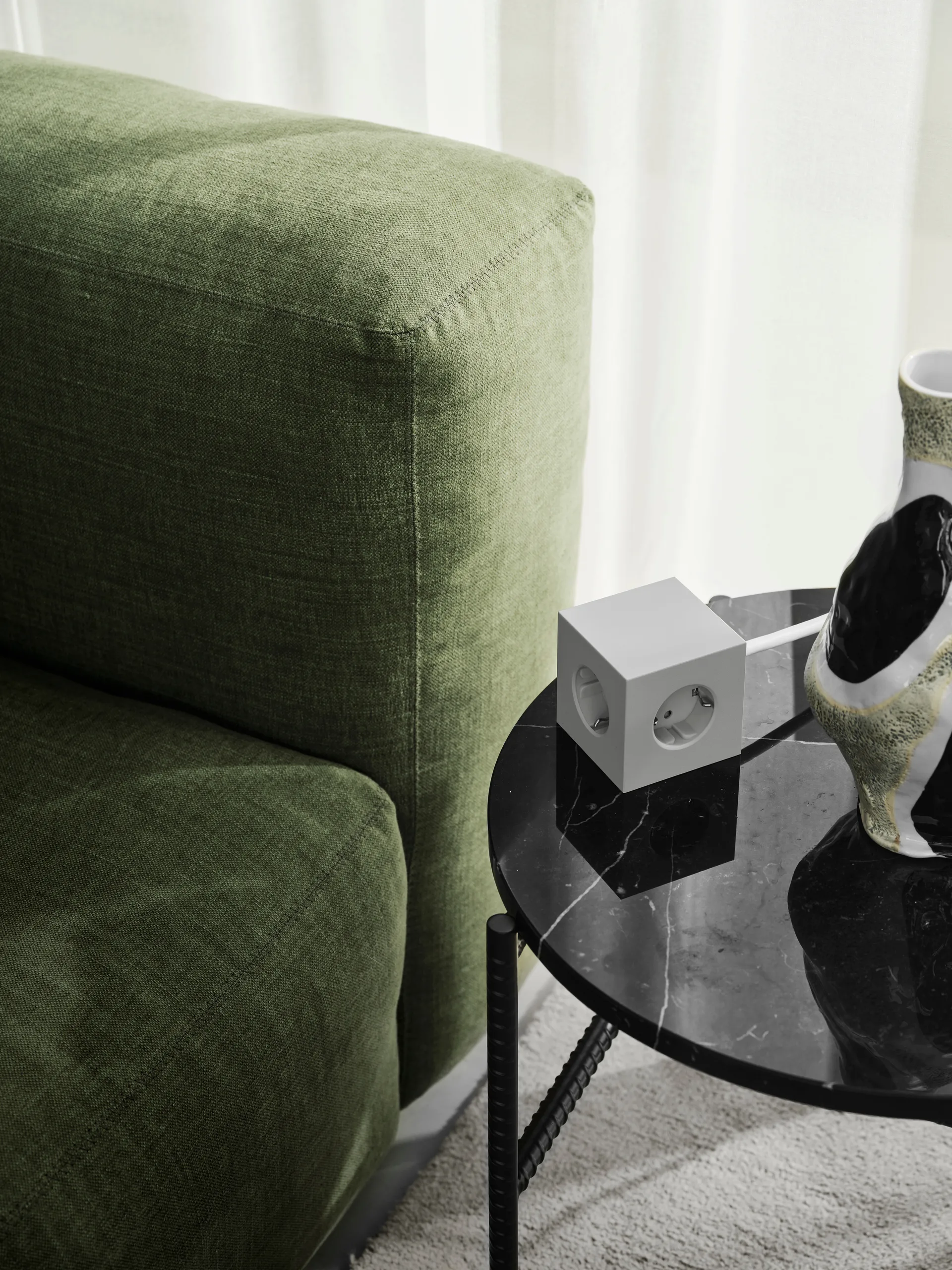 Square 1 grenuttak USB-C 30W 3 m, Gotland Gray Avolt