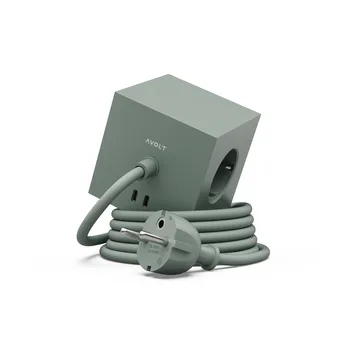 Square 1 grenuttak USB-C 30W 3 m - Oak Green - Avolt