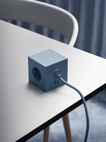 Square 1 grenuttak USB-C 30W 3 m - Shark Blue - Avolt