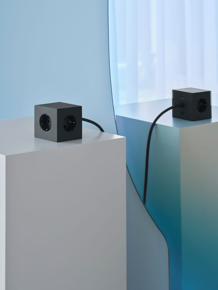 Square 1 grenuttak USB-C 30W 3 m, Stockholm Black Avolt