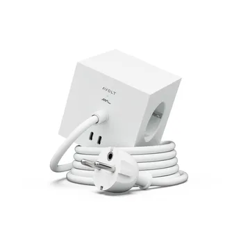 Square 1 grenuttak USB-C 30W 3 m - White Martinelli Luce edition - Avolt