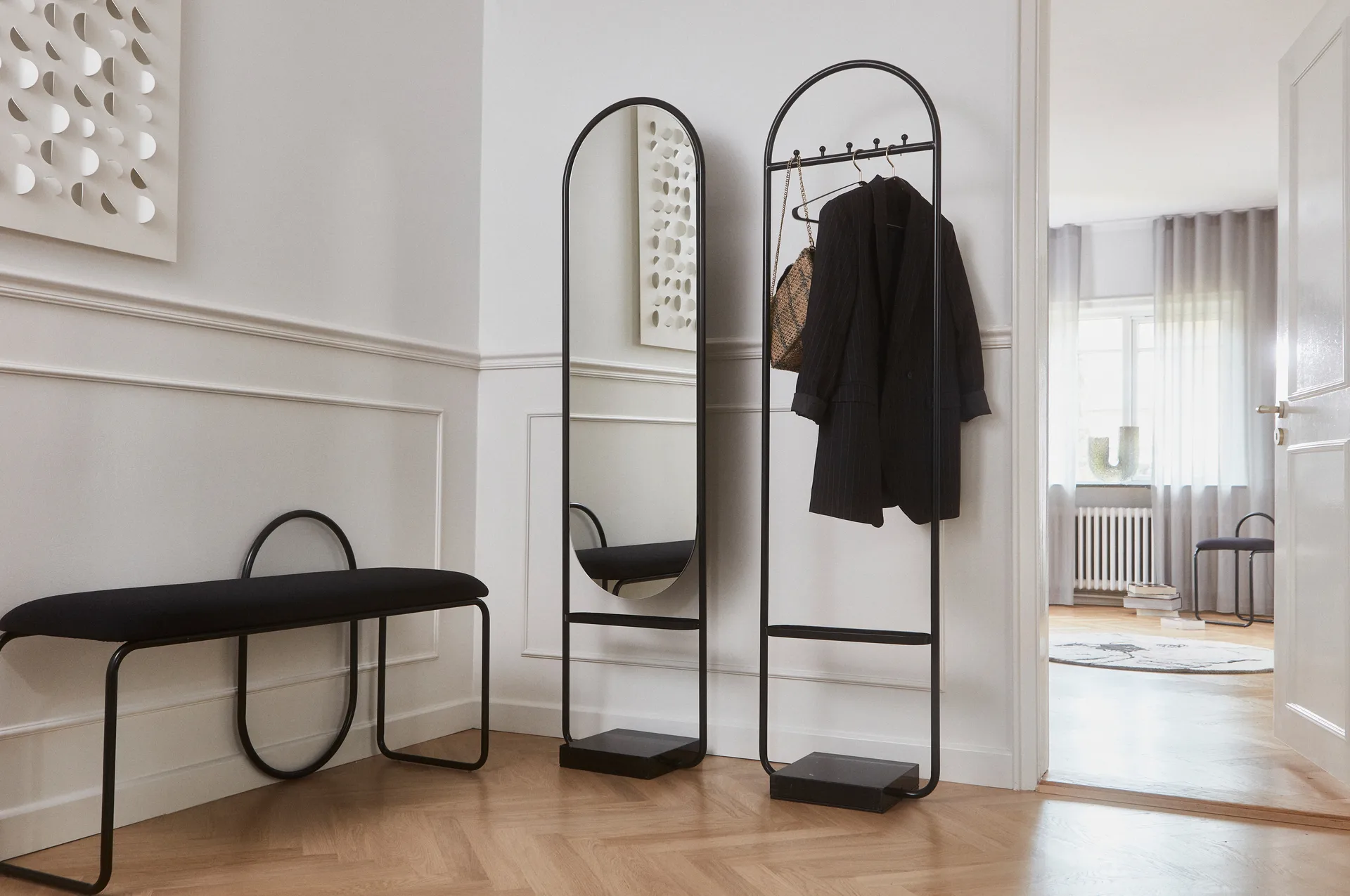 Angui benk bouclé, Anthracite AYTM