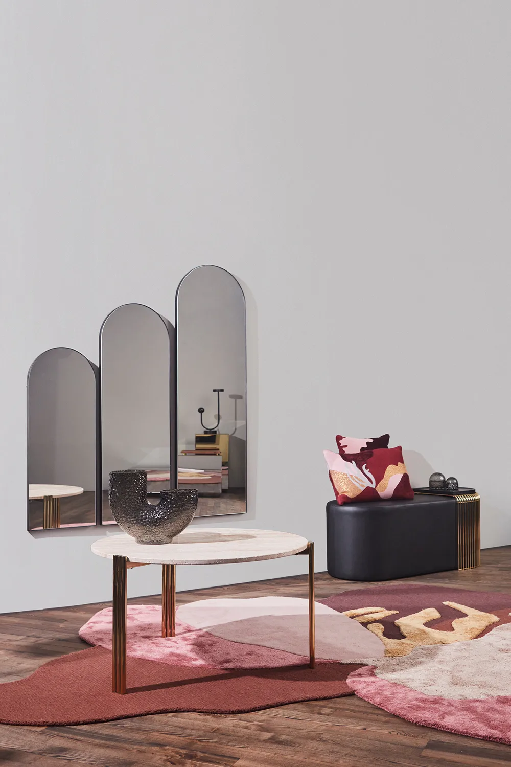 Arcus speil 115 cm, Sort AYTM