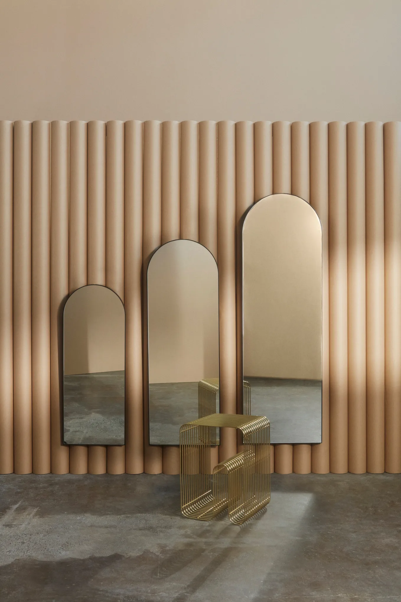 Arcus speil 115 cm, Sort AYTM