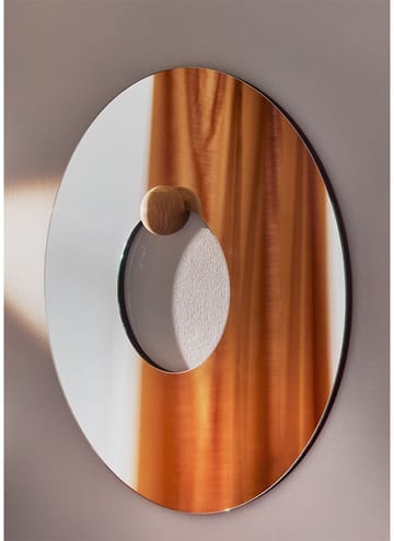 Castellum veggspeil Ø80 cm - Clear-oiled oak - AYTM