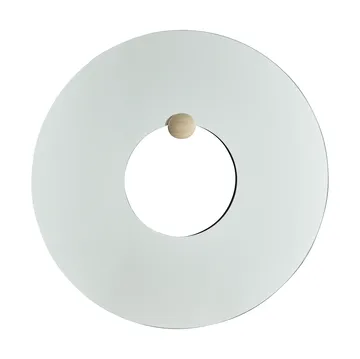 Castellum veggspeil Ø80 cm - Clear-travertine - AYTM