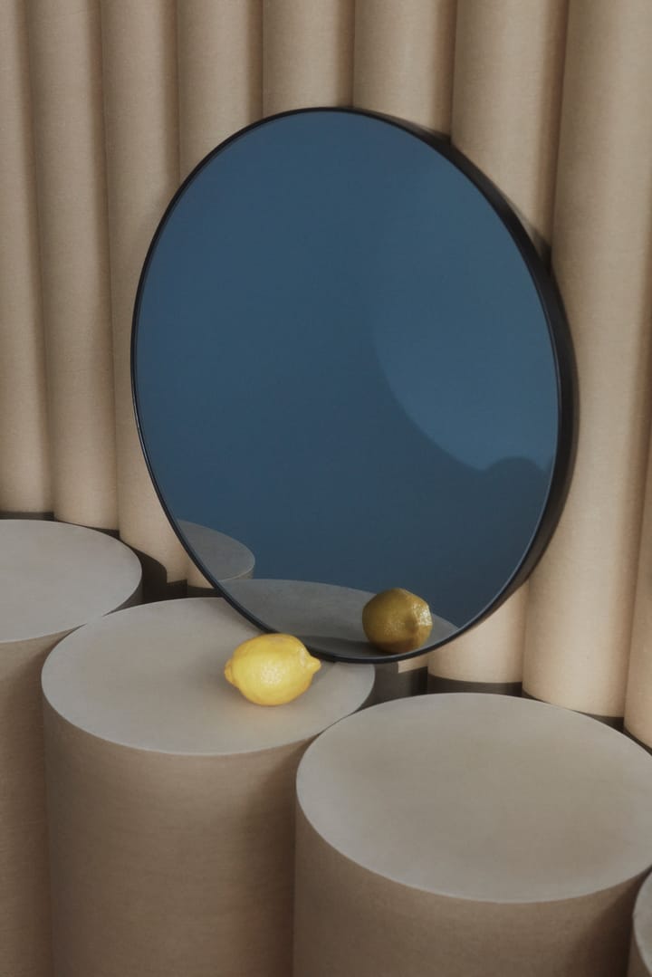 Circum speil Ø 50 cm, Tonet glass-svart AYTM