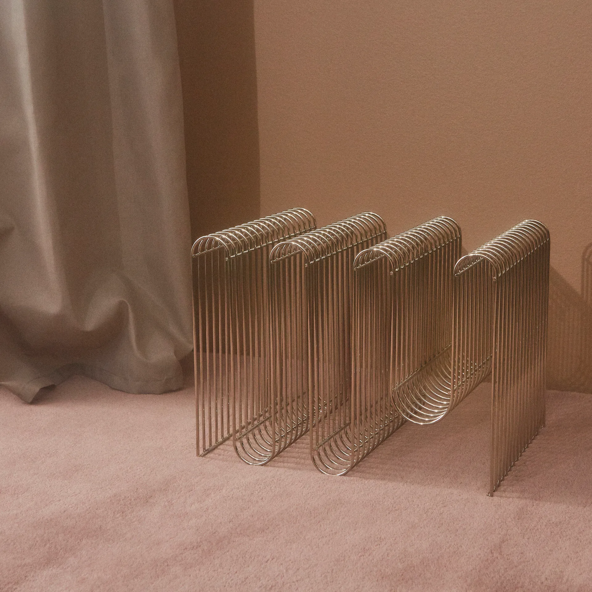 Curva magasinholder, Sølv AYTM