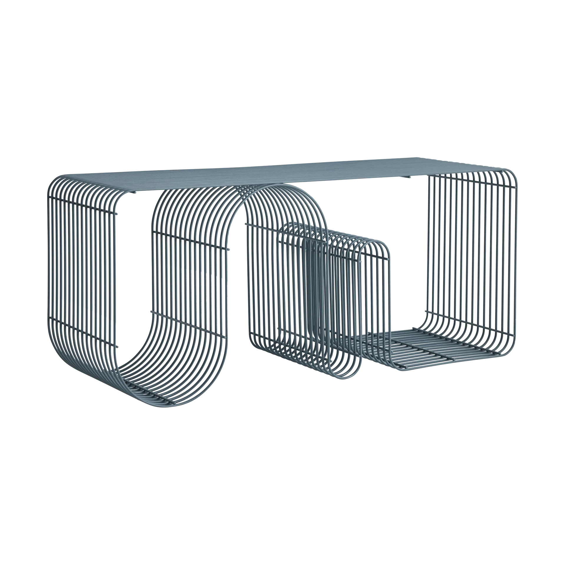 Curva sittebenk 100 cm, Dusty blue AYTM