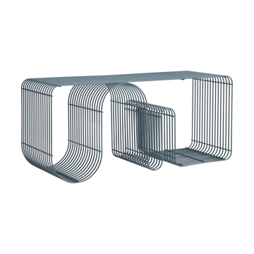 Curva sittebenk 100 cm - Dusty blue - AYTM